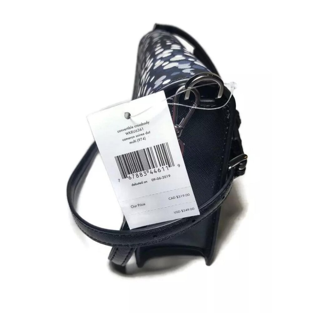 KATE SPADE Convertible Cameron Soiree Dot Crossbody Handbag WKRU6361-974 - Picture 2 of 6